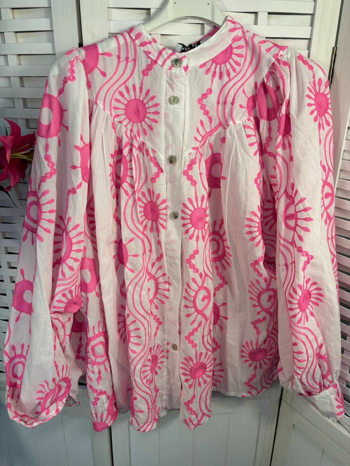 Hemd/Blouse "Pink Blossom"