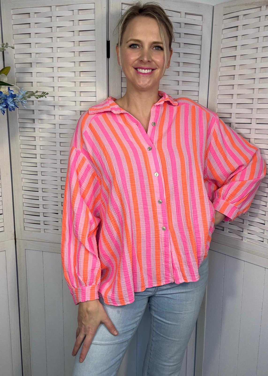 Blouse "Candy stripes"