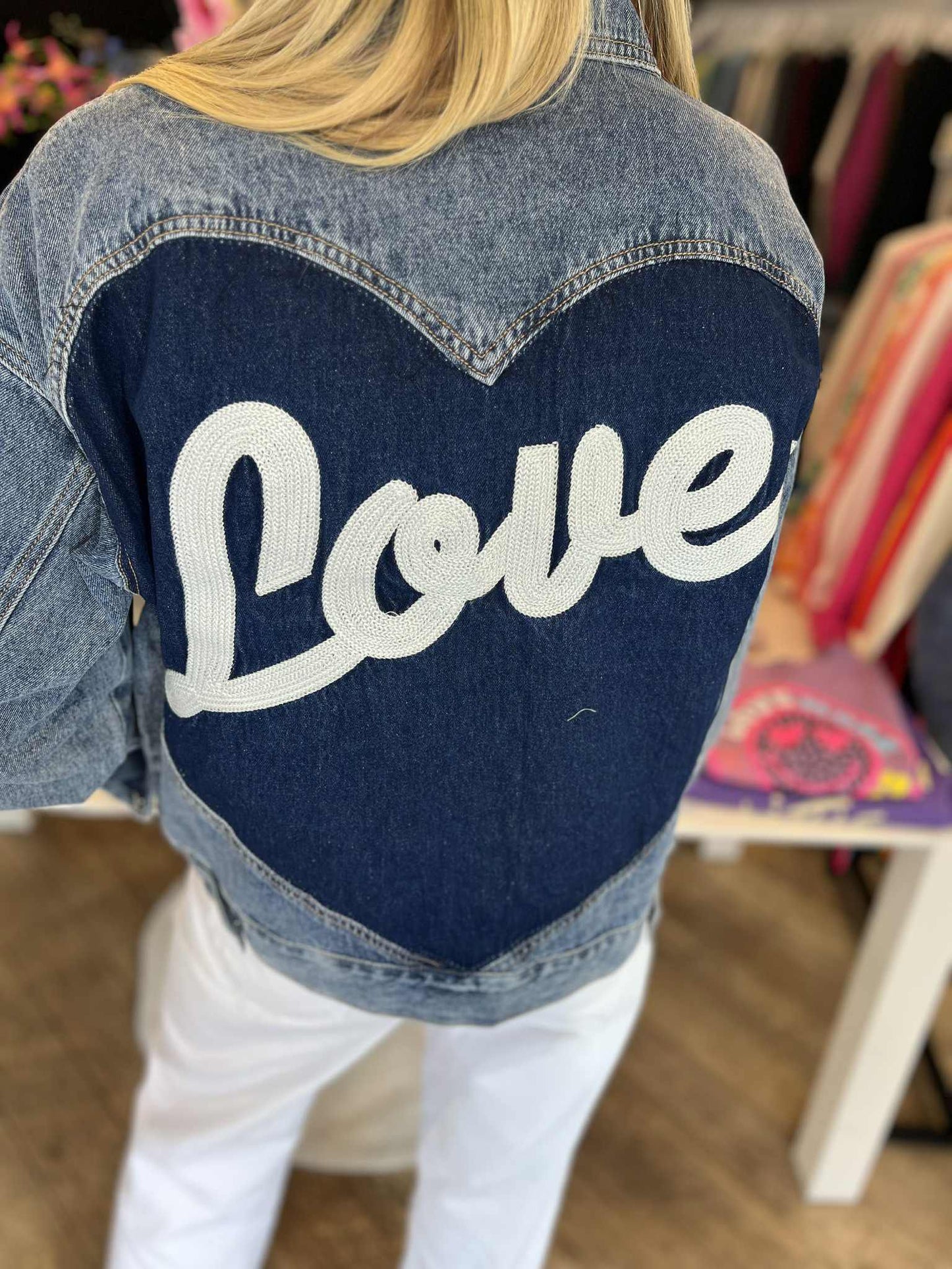 Jeansvest "LOVE"
