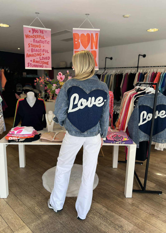 Jeansvest "LOVE"