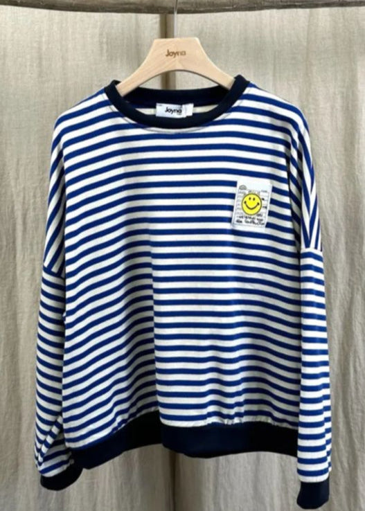 Gestreepte sweater "Smiley"