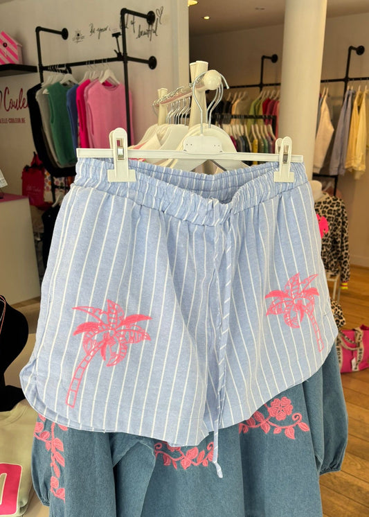 Short "Pink Palmtree"
