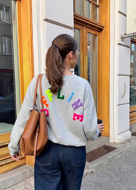 Sweater met molleton "OFFLINE'