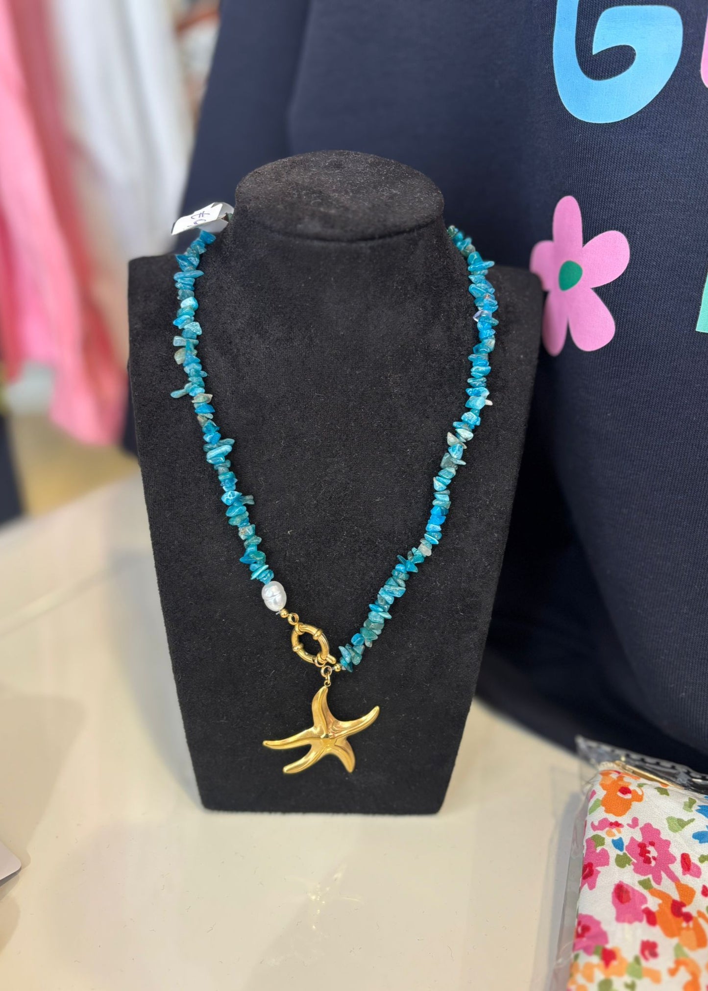 Halsketting "Turquoise Seashell"