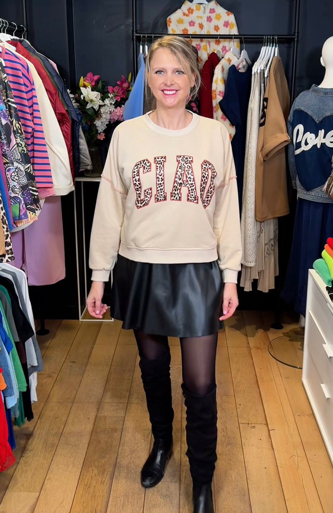 Sweater "Ciao" (3 kleuren)