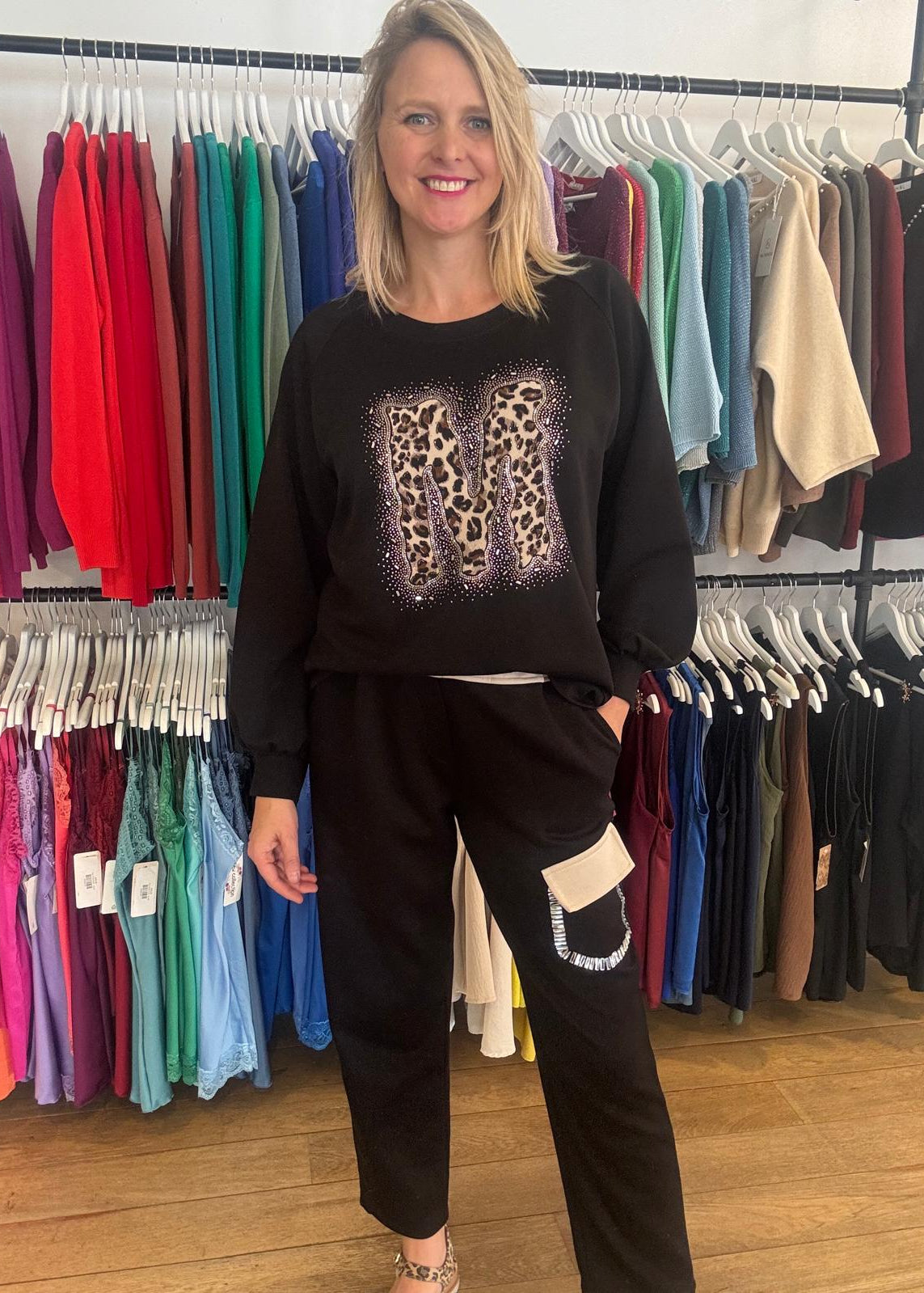 Zachte sweater "Strass Mood"