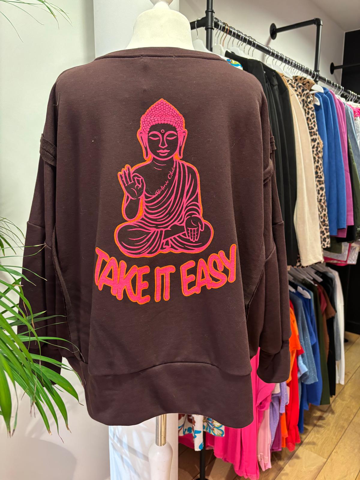 Oversized sweater "Take It Easy"
