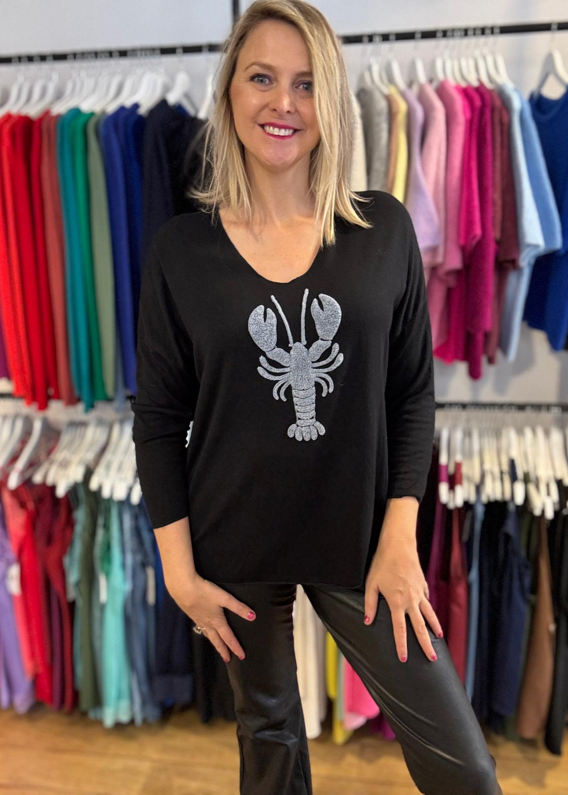 Superzachte shirt "Lobster"