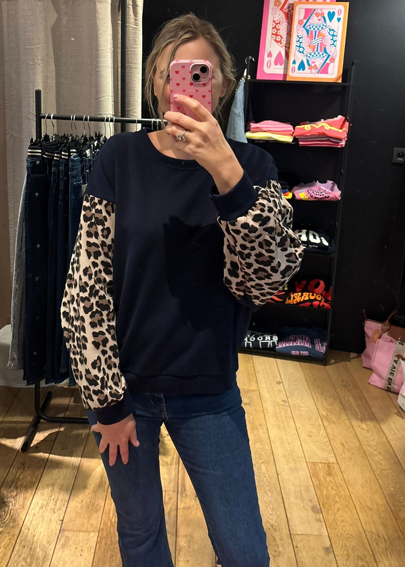 Sweater "Blue Leopard"