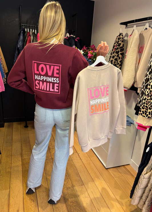 Gilet "Love Happiness Smile"