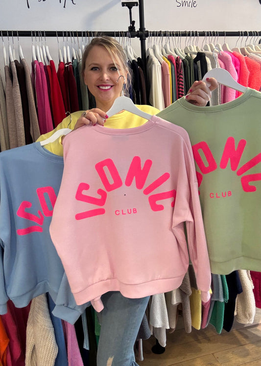 Sweater in travelstof "Iconic Club"