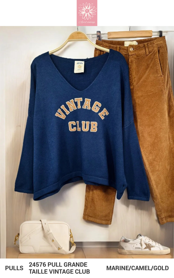 Oversized Trui "Vintage Club"