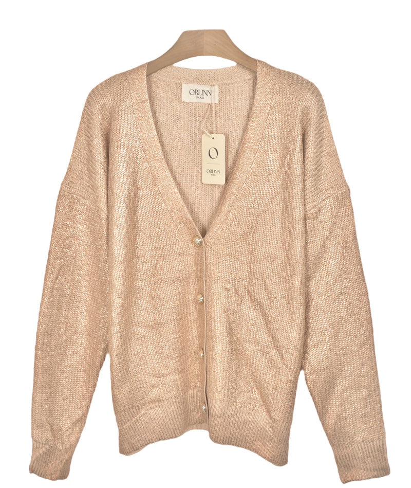 Gilet "Metallic gold"