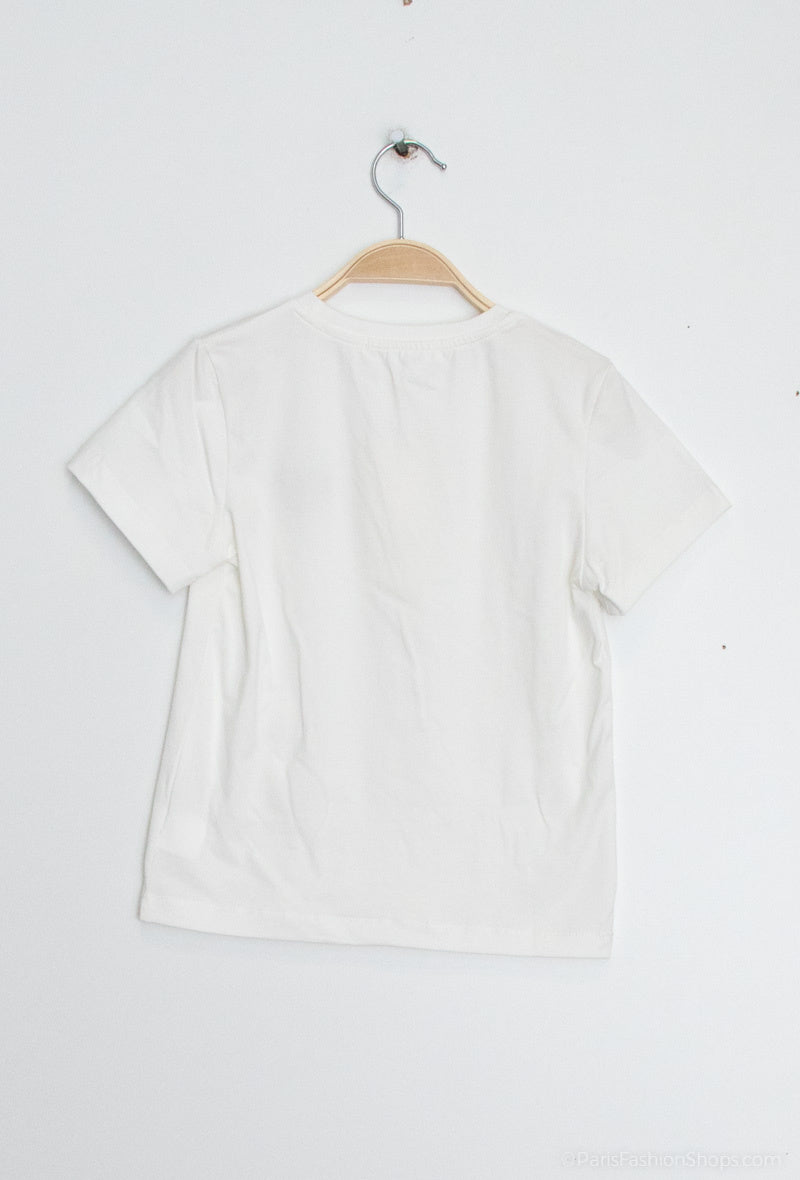 Basic T-shirt met een hartje