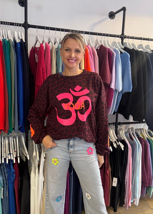 Oversized sweater Leopard Yoga-Balance