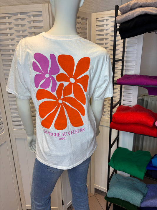 T-shirt "Marché aux fleurs"