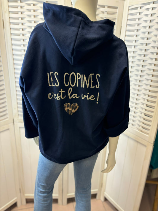 Vestje "Les copines c'est la vie"