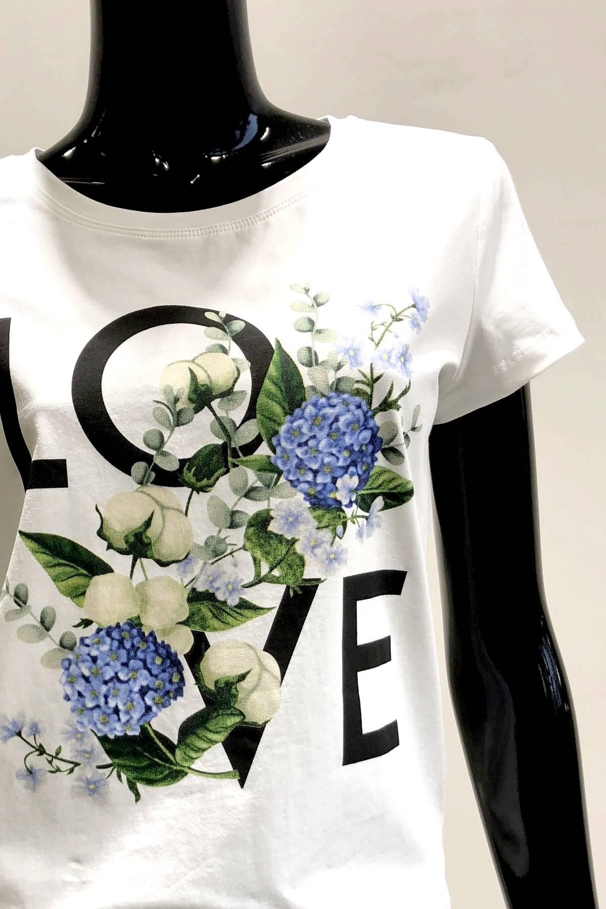 T-shirt met opschrift "Love"