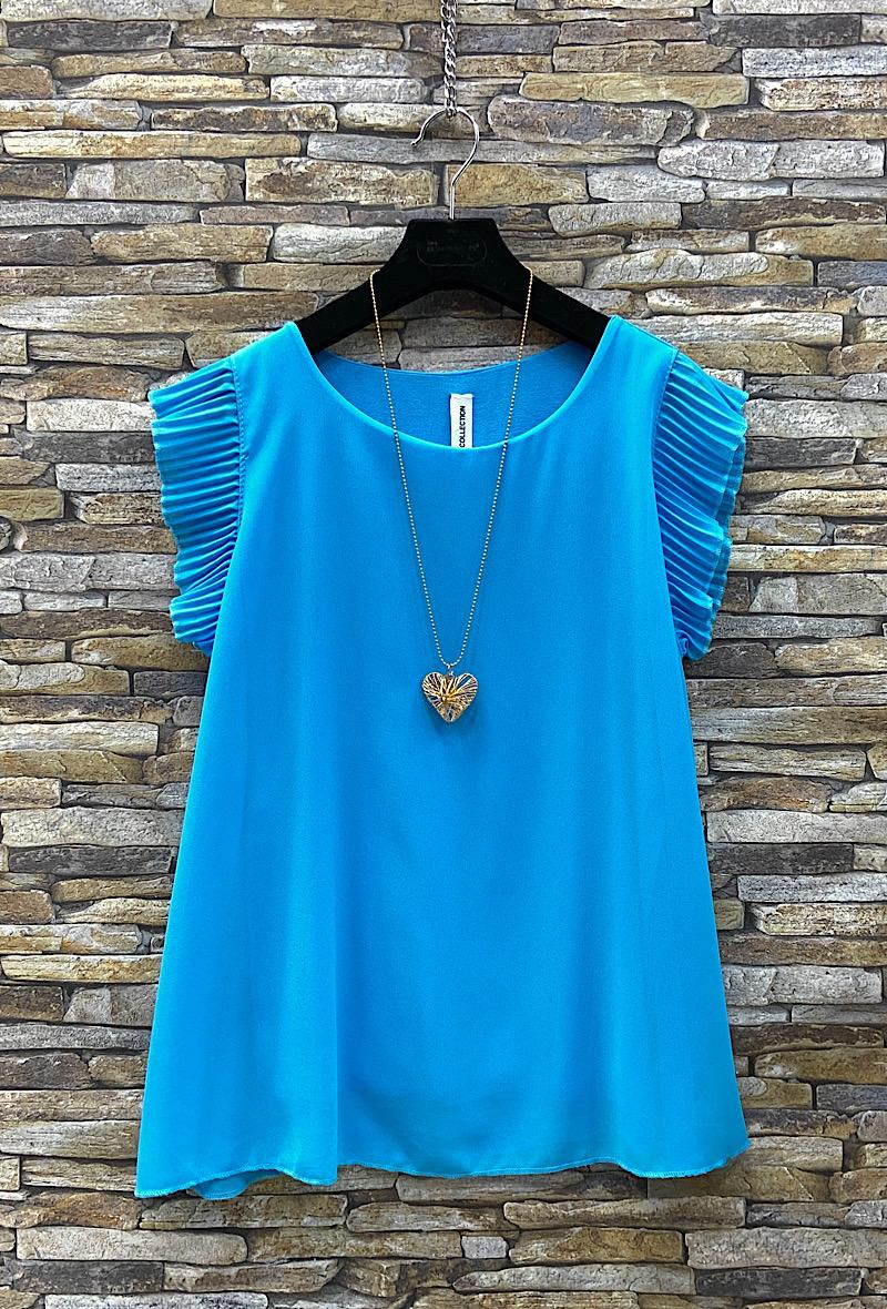 T-shirt/Top met vlindermouw inclusief ketting (in 6 kleuren)