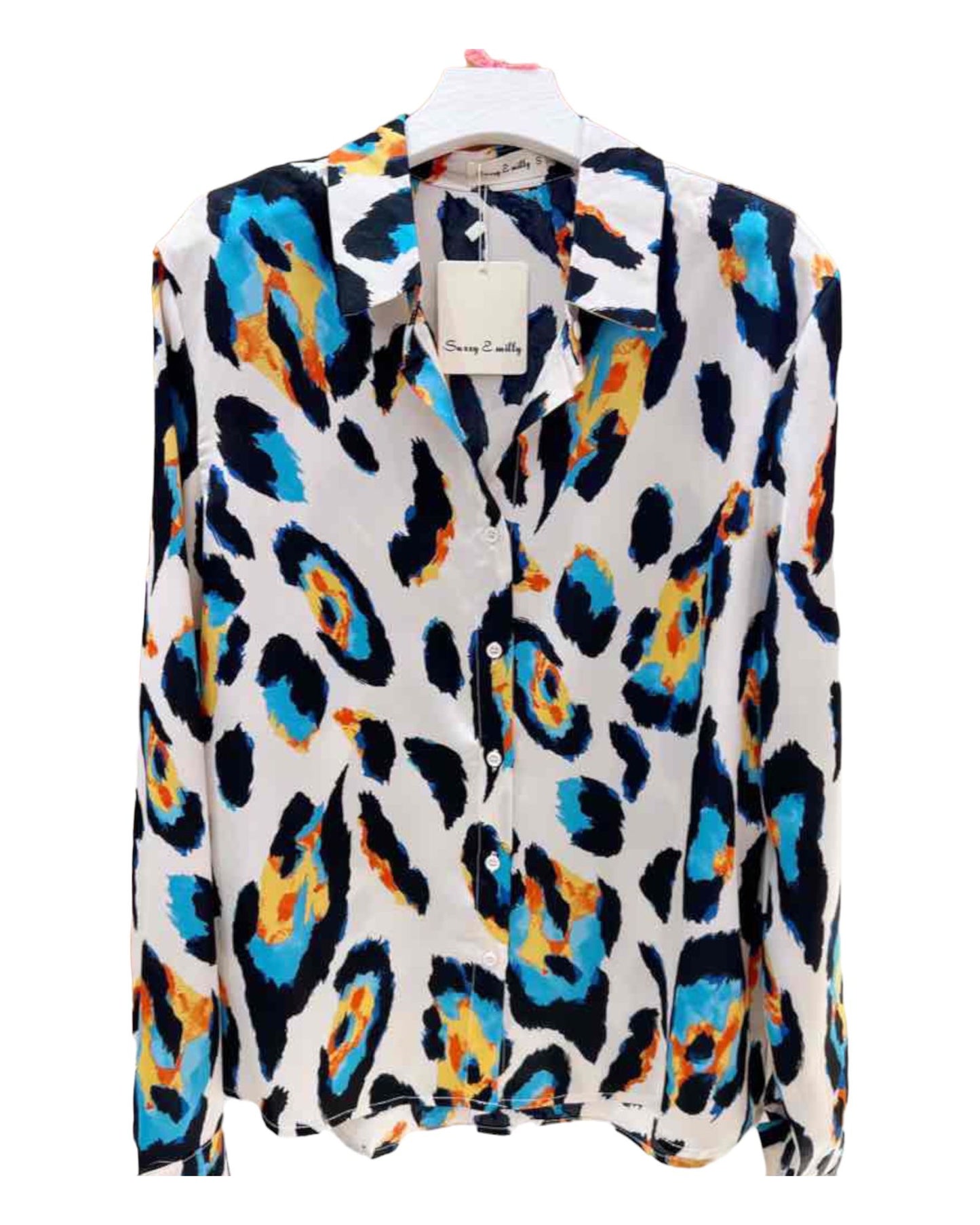 Vibrant leopard Blouse