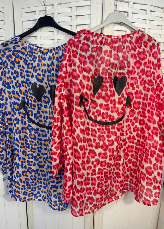 Hemd/tuniek "Smiley Leopard"