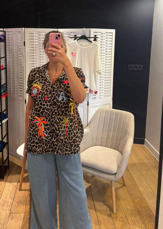 Blouse Luipaard Ibiza