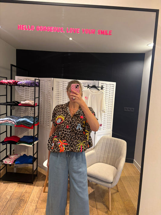 Blouse Luipaard Ibiza
