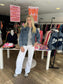 Jeansvest "LOVE"