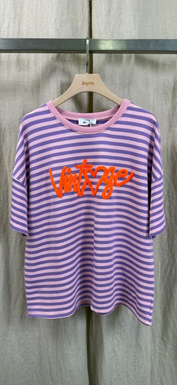 Gestreept shirt "Vintage" (4 kleuren)
