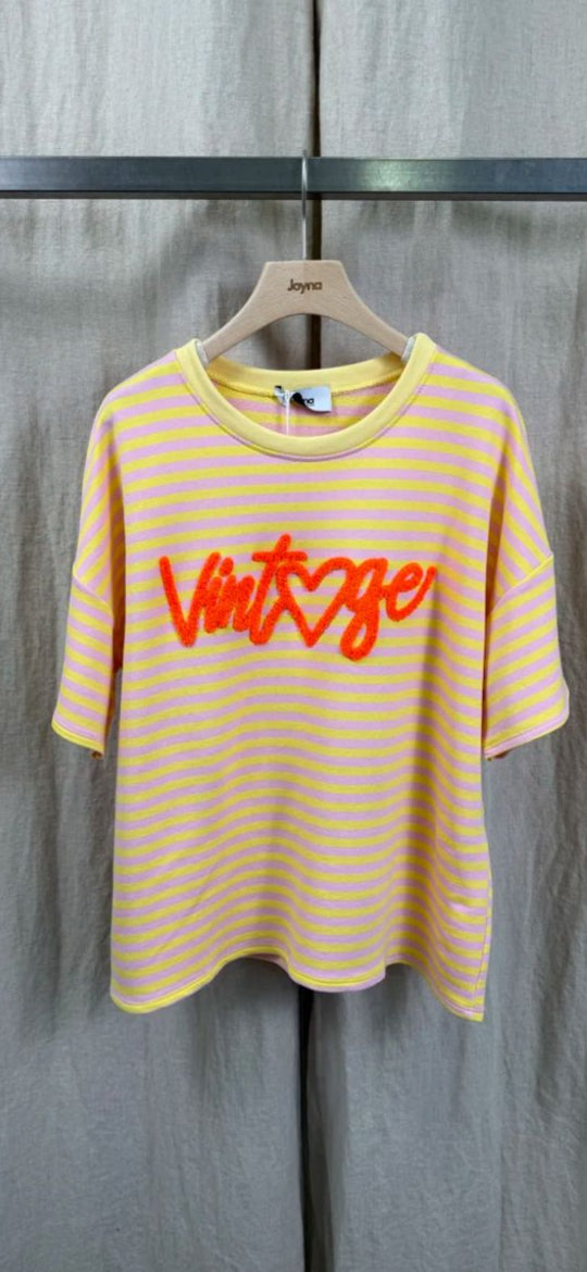 Gestreept shirt "Vintage" (4 kleuren)