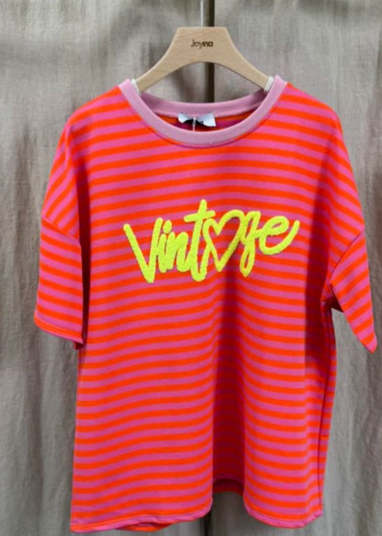 Gestreept shirt "Vintage" (4 kleuren)