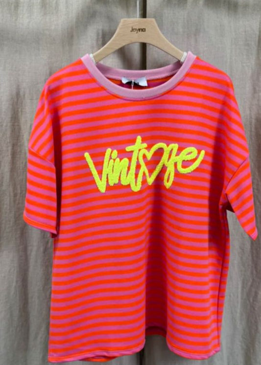Gestreept shirt "Vintage" (4 kleuren)