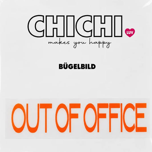 Strijkpatch "OUT OF OFFICE"