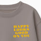 Strijkpatch "HAPPY LOOKS GOOD ON YOU"