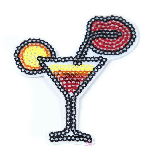 Strijk/Naaipatch "COCKTAIL"