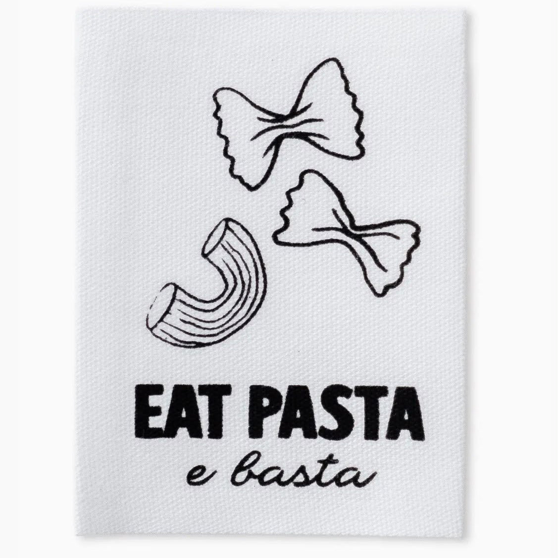 Naaipatch "EAT PASTA E BASTA"