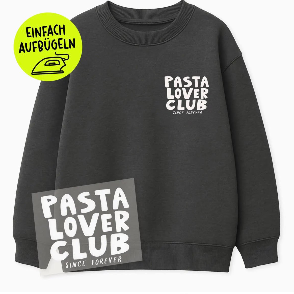Strijkpatch "PASTA LOVER CLUB"
