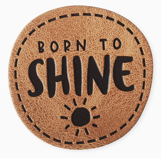 Strijkpatch "BORN TO SHINE"