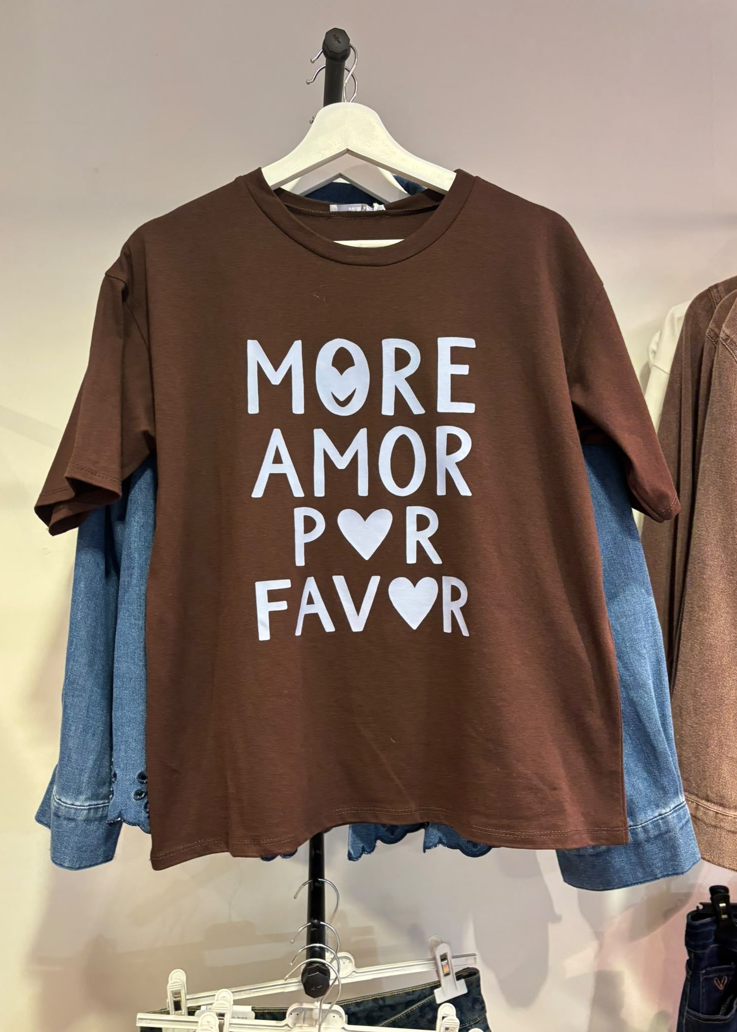 T-shirt "MORE AMOR POR FAVOR"