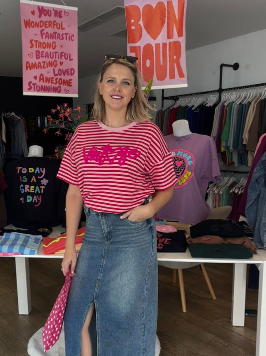 Gestreept shirt "Vintage" (4 kleuren)