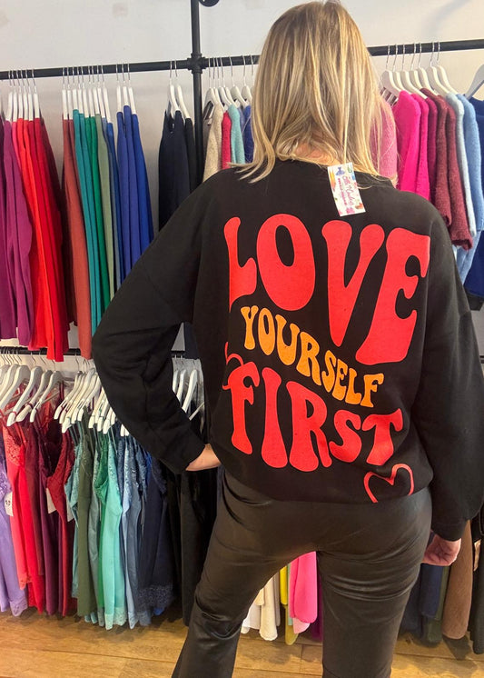 Sweater "Love yourself first"