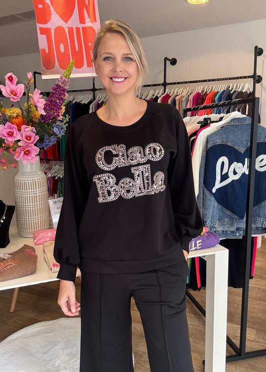 Zachte sweater "Ciao Bella"