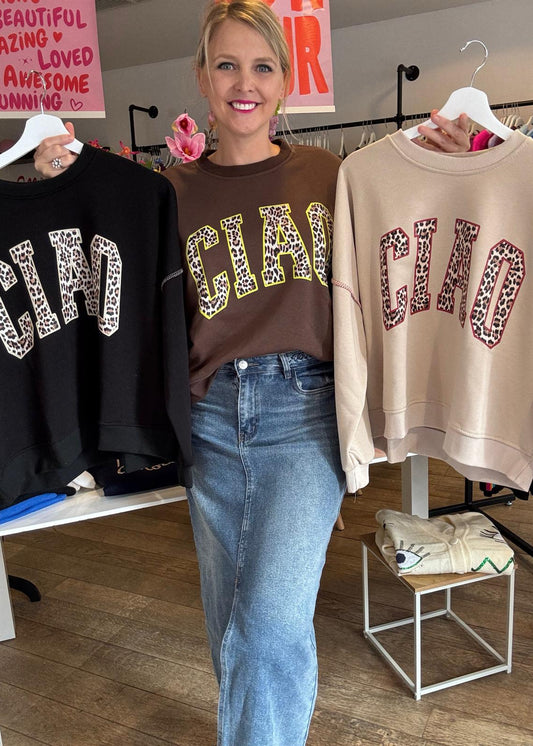 Sweater "Ciao" (3 kleuren)