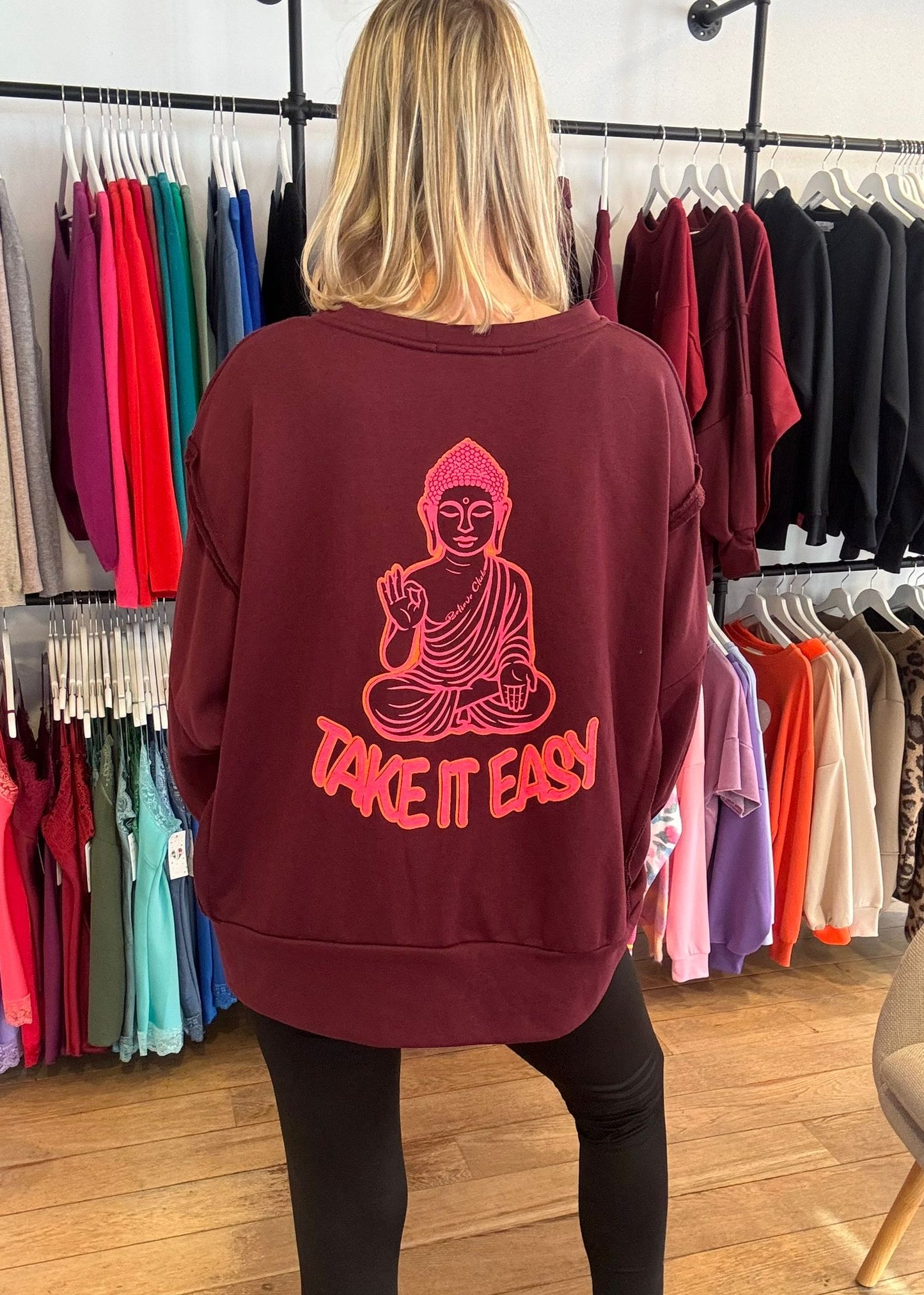 Oversized sweater "Take It Easy"