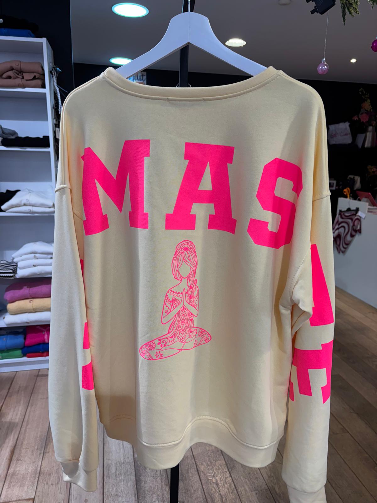 Oversized sweater "Namaste"