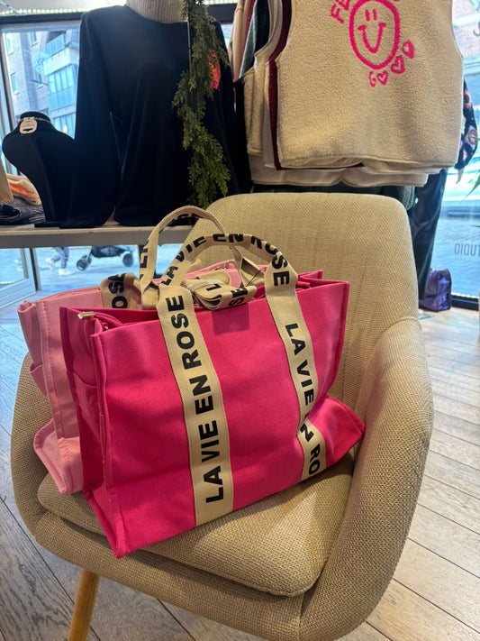 Tas "La Vie en Rose" (2 kleuren)