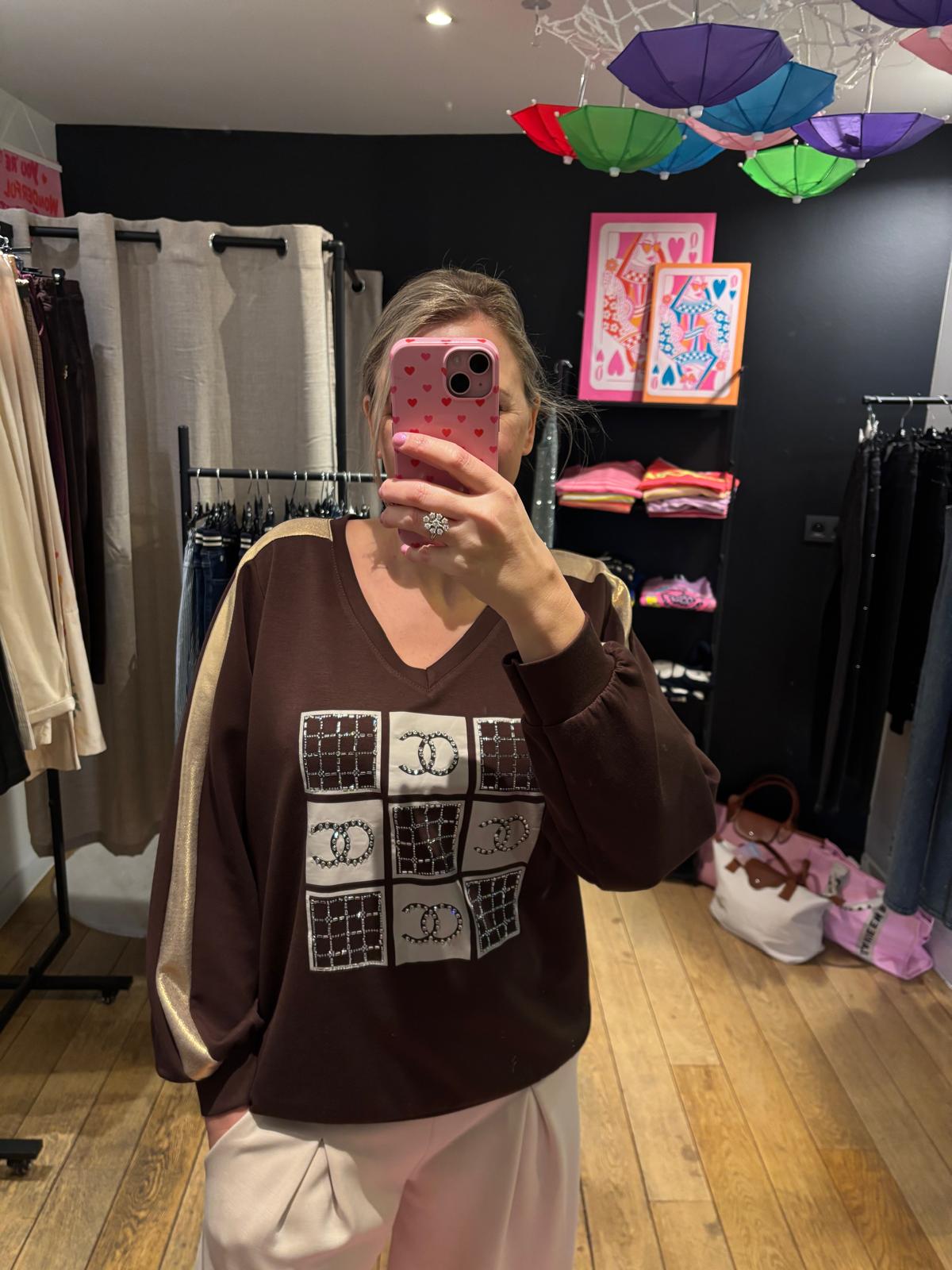 Zachte Sweater "Goldenline"