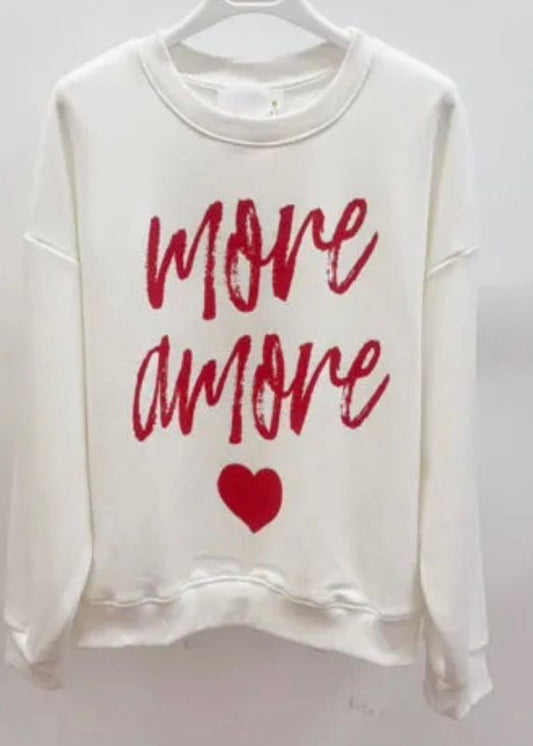 Lichte sweater "More Amore"
