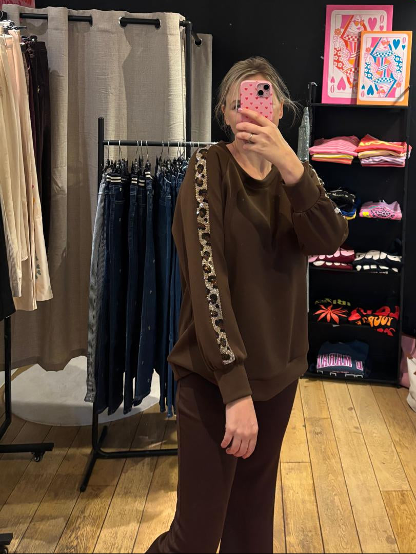 Sweater "Leopard Sparkle"