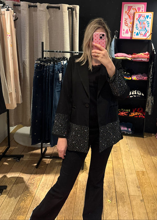 Blazer (oversized) "Glam Black"